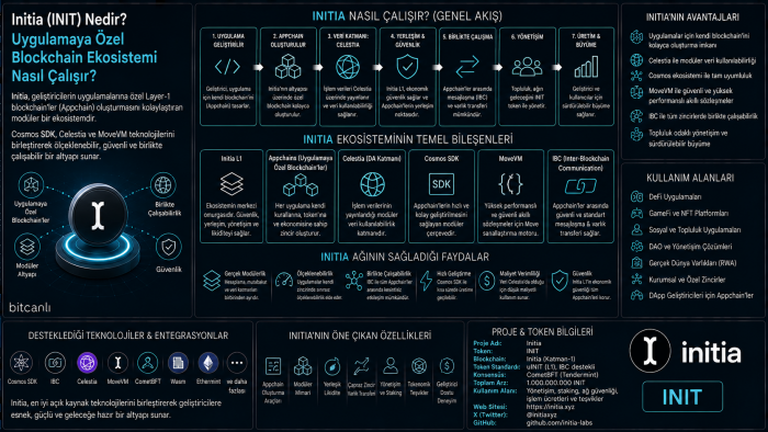 Initia (INIT) Nedir? Uygulamaya Özel Blockchain Ekosistemi Nasıl Çalışır?